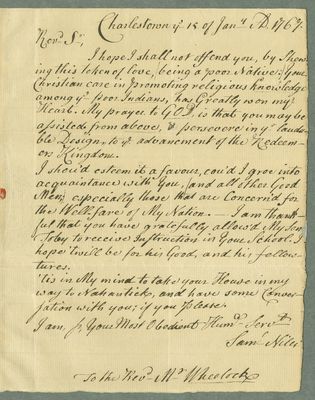 Samuel Niles And Edward Deake Letter To Eleazar Wheelock 60 Inspiration Love Letter From Samu Samuel Niles And Edward Deake Letter To Eleazar Wheelock 60 Inspiration Love Letter From Samu